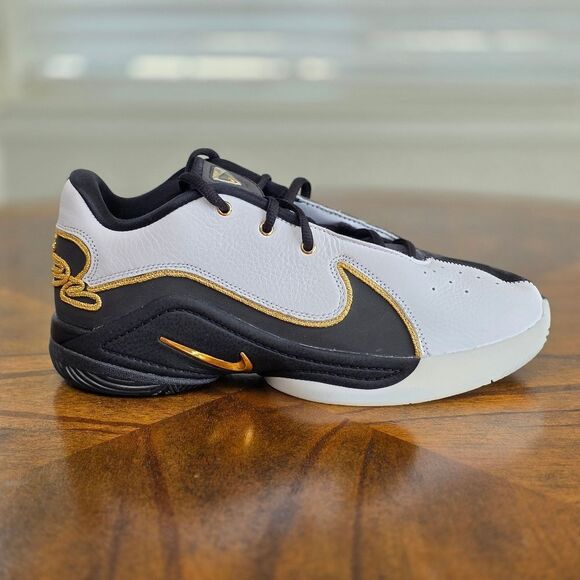 Nike LeBron XXII BHM Black White Basketball Shoes Gold HV8616-100 Women's 8.5 LE - Picture 10 of 16